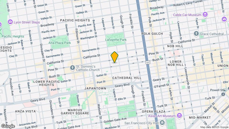 1818-1820 Bush St Mapa y Detalles de la Ubicación