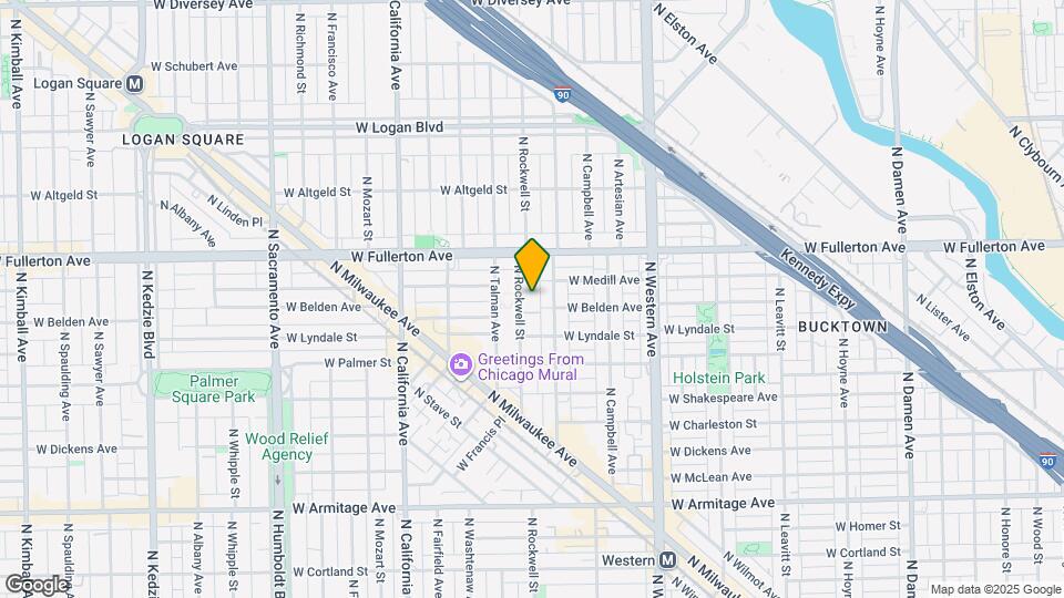 2311 N Rockwell St, Unit 1C Map and Location Details