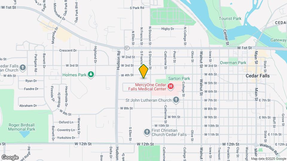 1319 W 5th St Map and Location Details