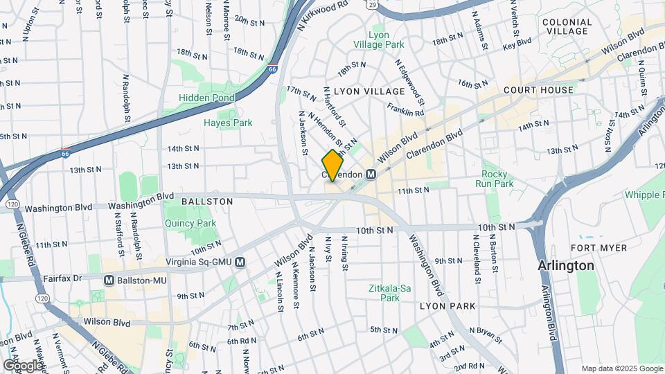 1128 N Irving St Map and Location Details