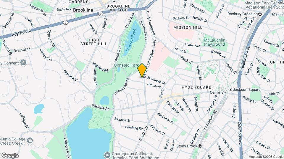 321 S Huntington Ave, Unit G1 Map and Location Details