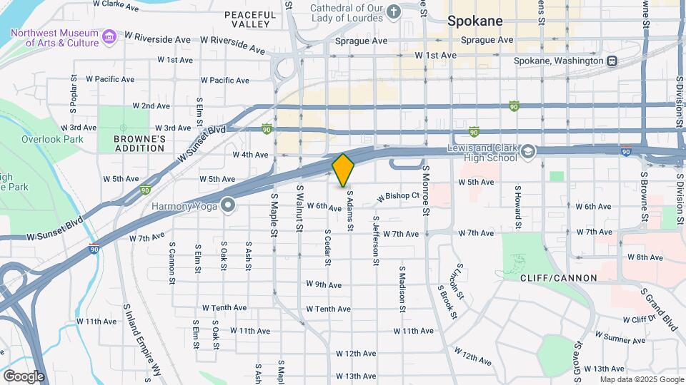 1305 W 5th Ave Map and Location Details