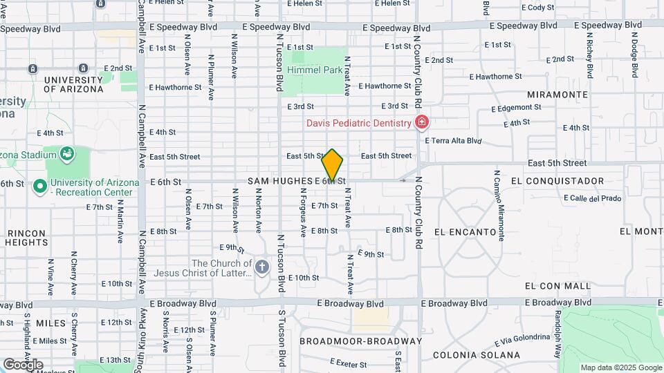 2710 E 6th St Map and Location Details