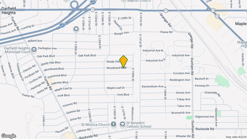 13708 Woodward Blvd Mapa y Detalles de la Ubicación