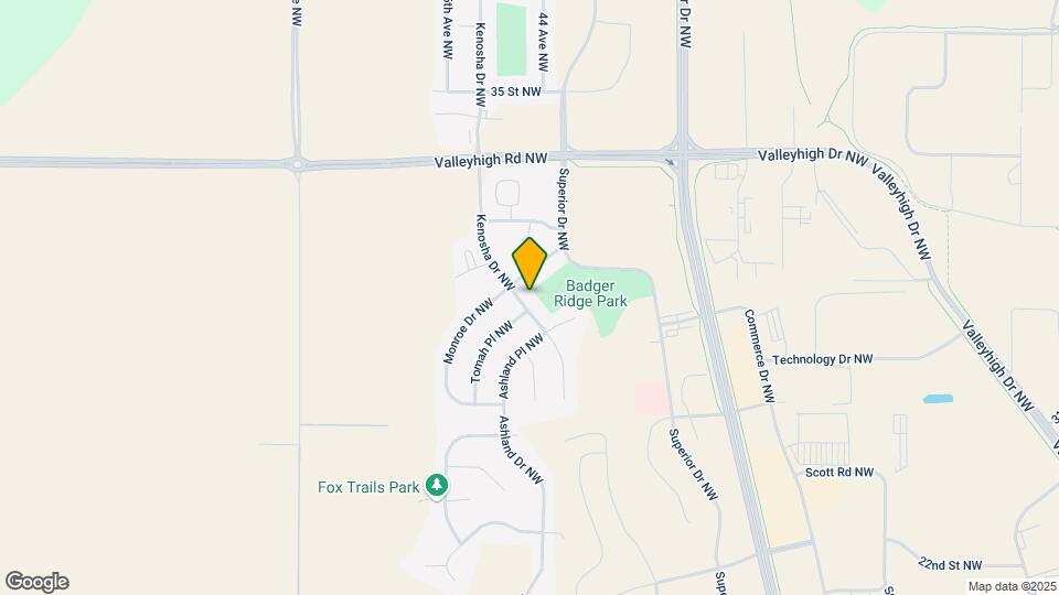2922 Kenosha Dr NW Map and Location Details