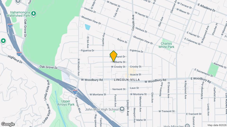 550 Alberta St Map and Location Details