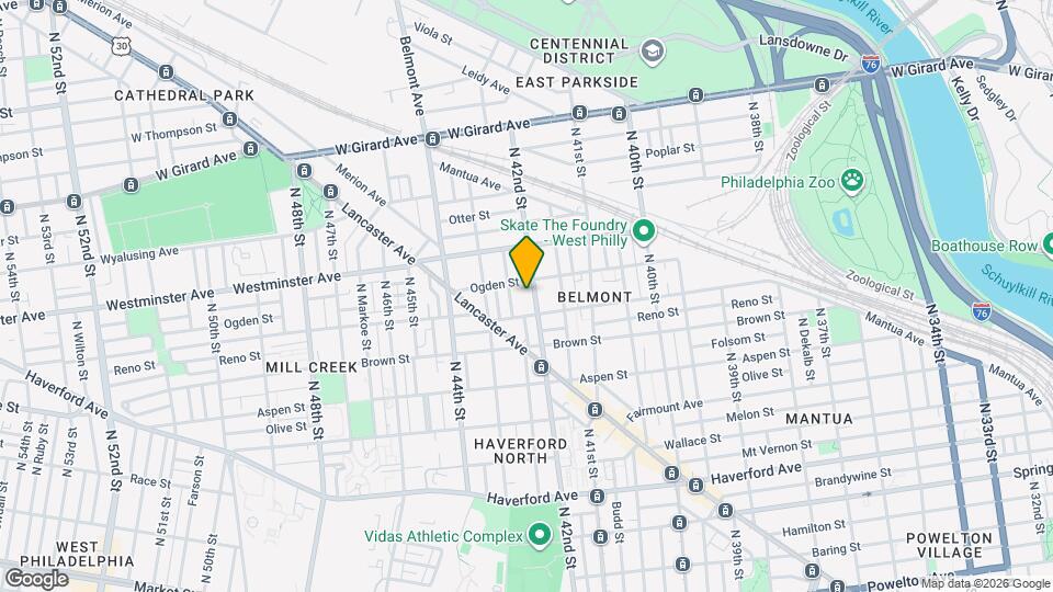 852 N 42nd St Map and Location Details