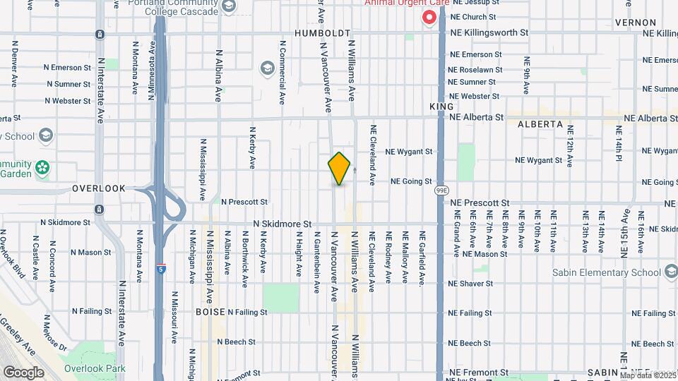 4536 N Vancouver Ave Map and Location Details