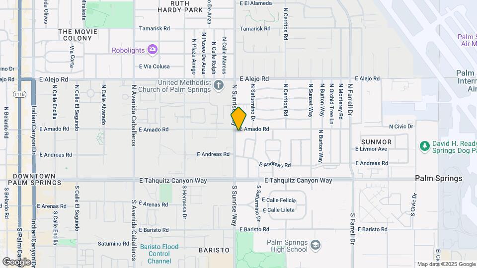 1711 E Amado Rd Map and Location Details