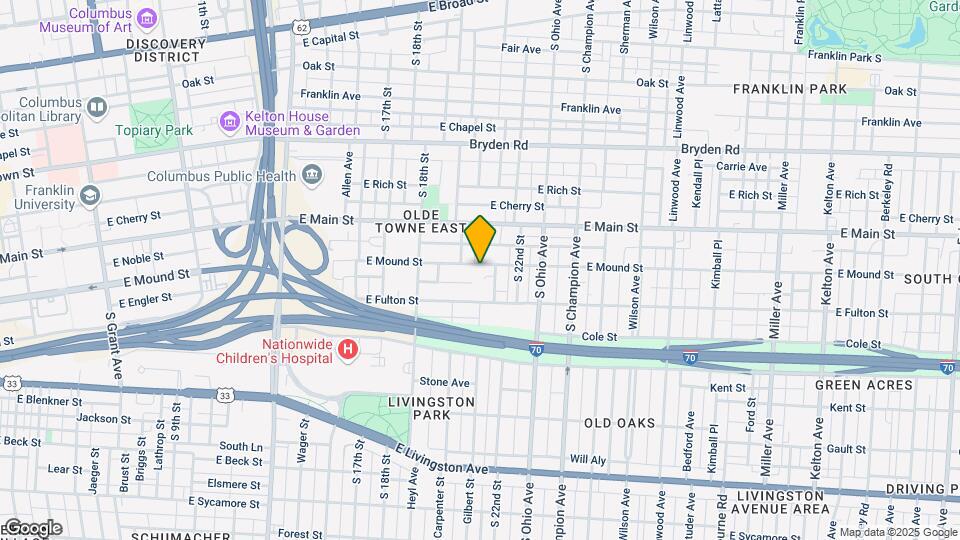 951 E Mound St Map and Location Details