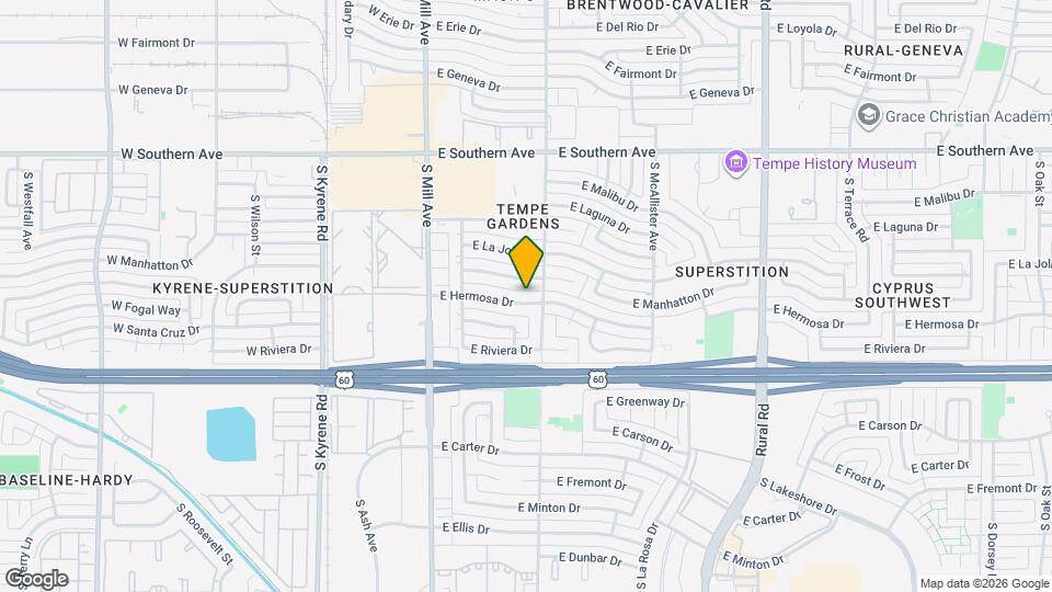 224 E Hermosa Dr Map and Location Details