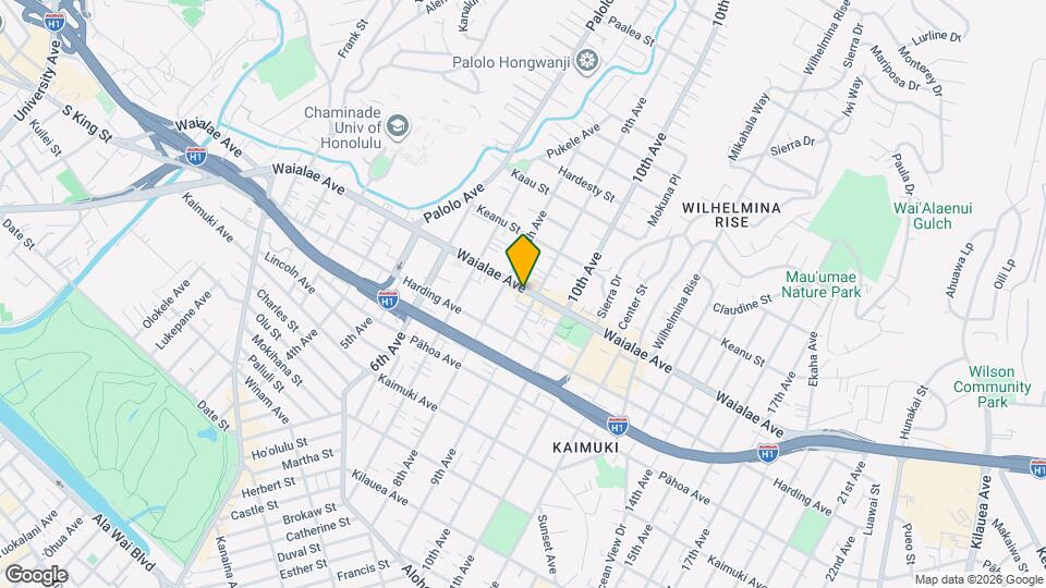 3427 Waialae Ave Mapa y Detalles de la Ubicación