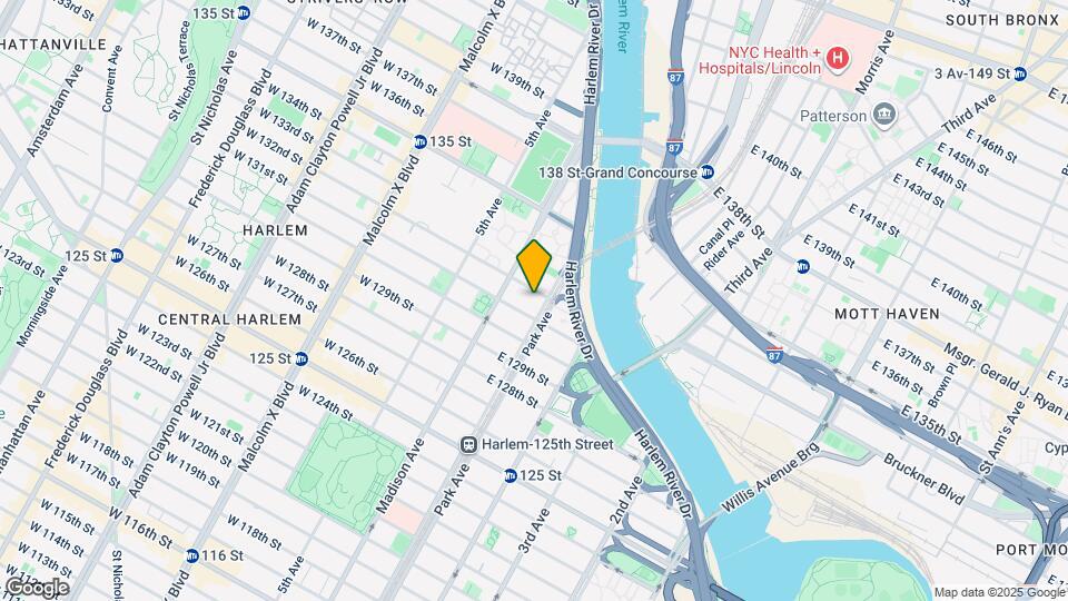 58 E 132nd St Map and Location Details