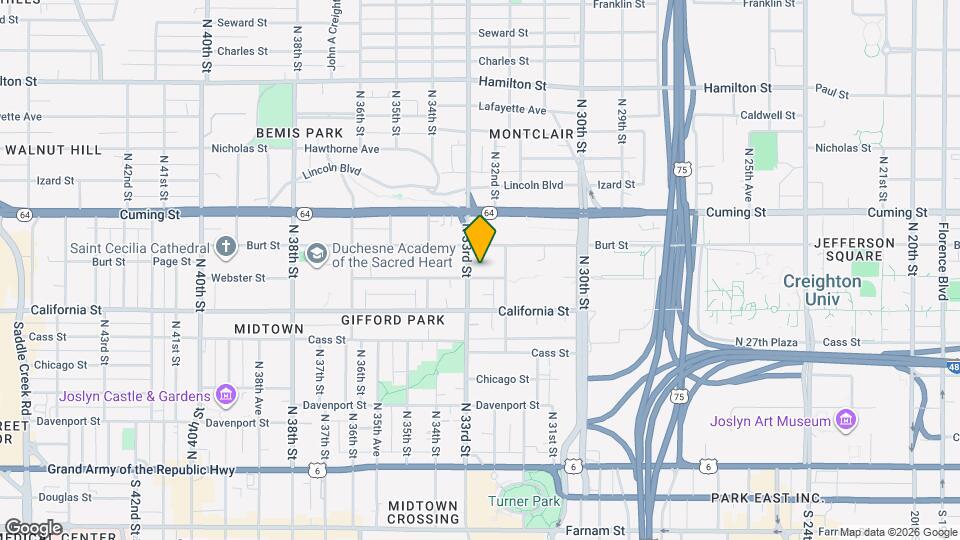 3222 Webster St Map and Location Details