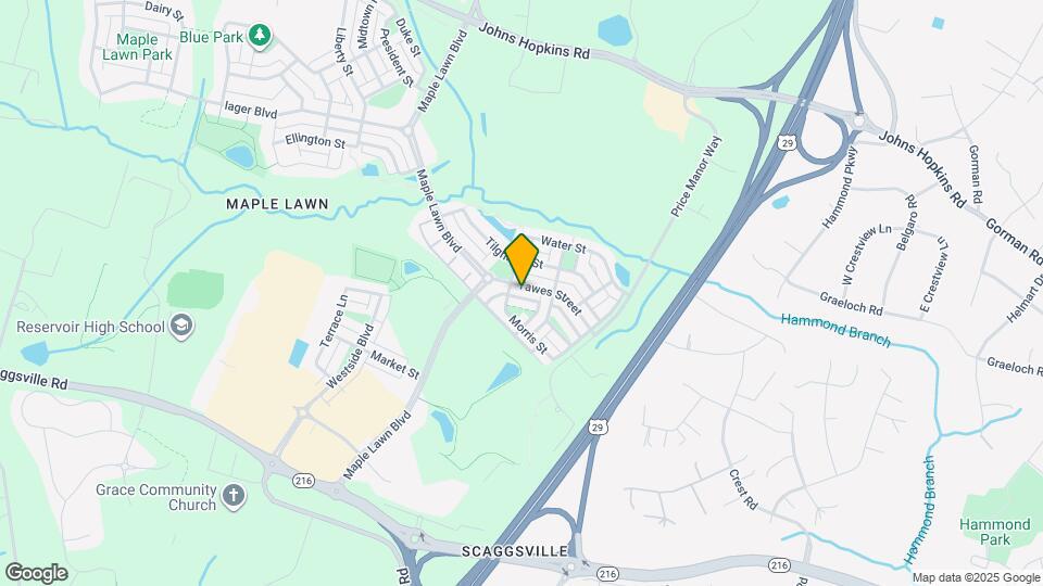 8912 Tawes Street Map and Location Details