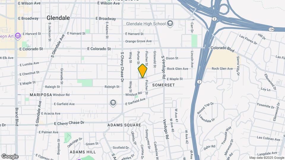 1320 E Maple St Map and Location Details