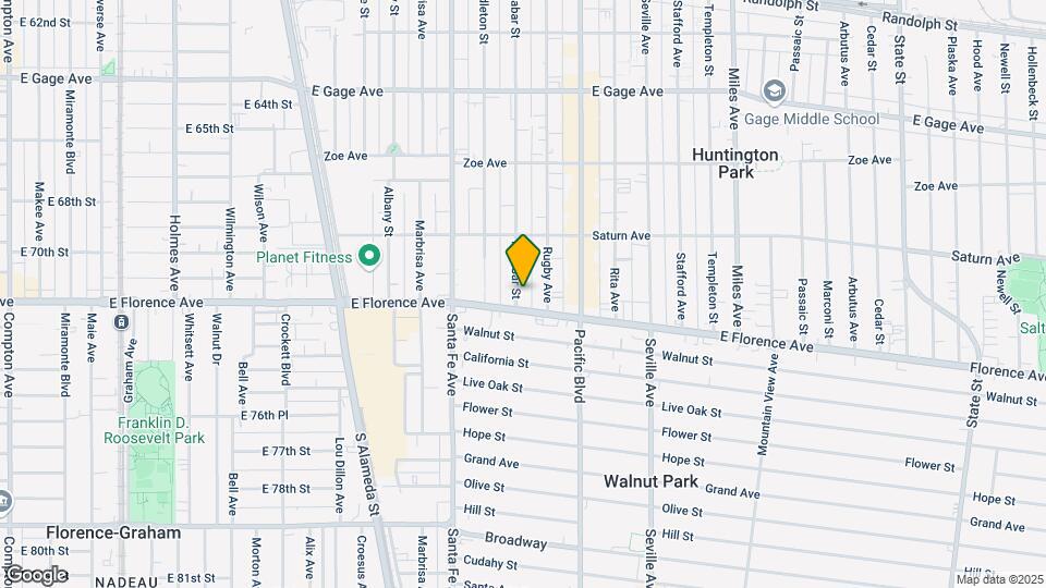 7116 Malabar St Map and Location Details