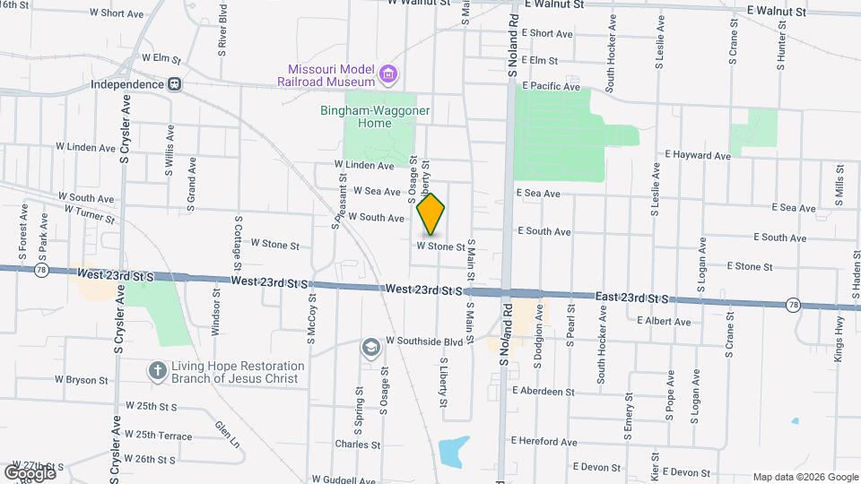 1017 S Liberty St Map and Location Details