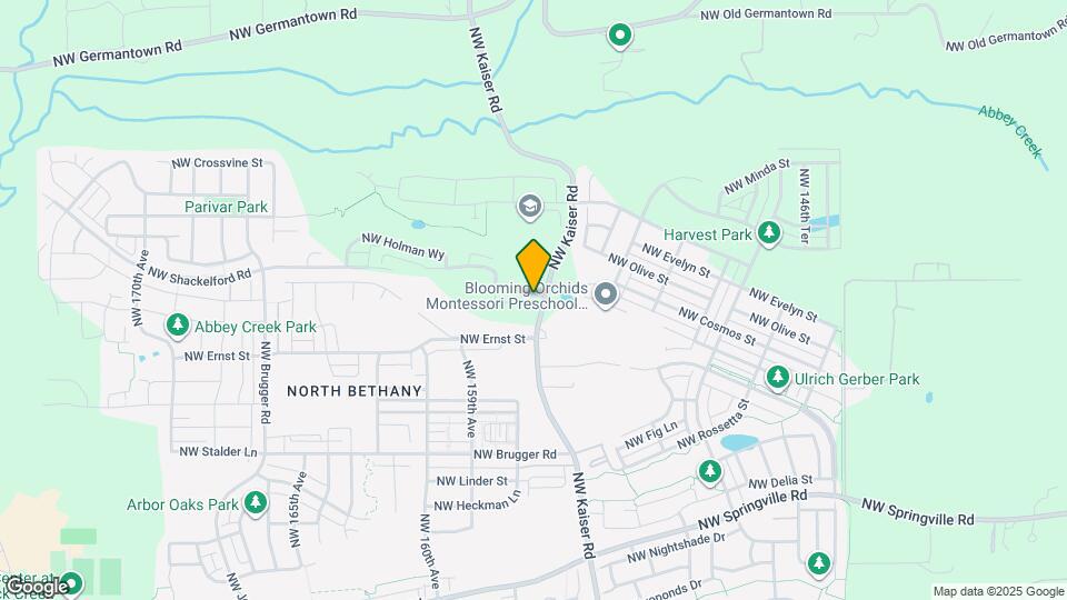 15628 NW Raywood Ln Map and Location Details