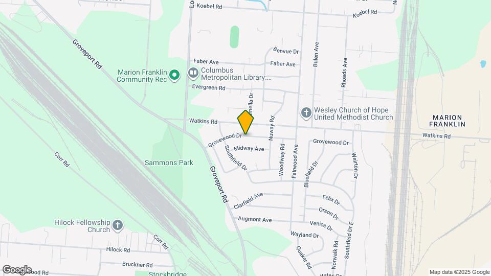 1253 Grovewood Dr Map and Location Details