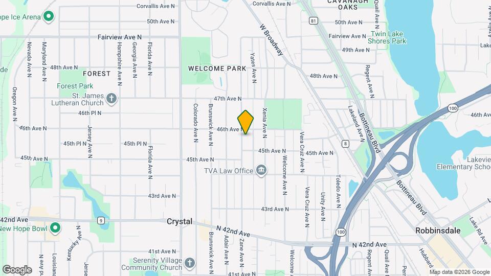 4534 Zane Ave N Map and Location Details