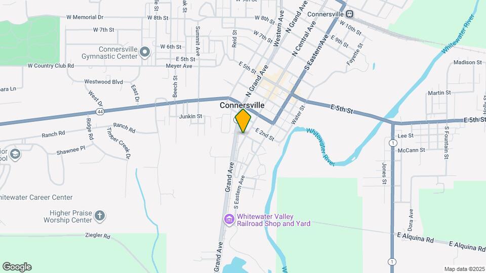 101 W 1st St Map and Location Details