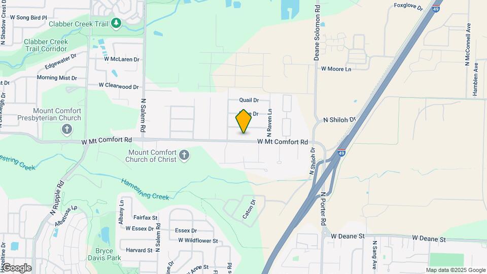 2832 W Mt Comfort Rd Map and Location Details