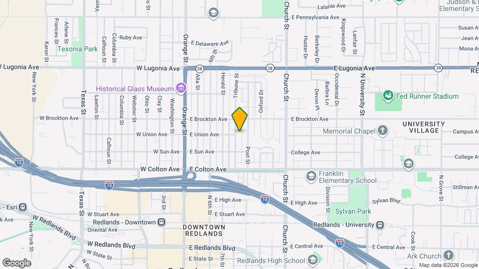 Redlands Apartments Map and Location Details