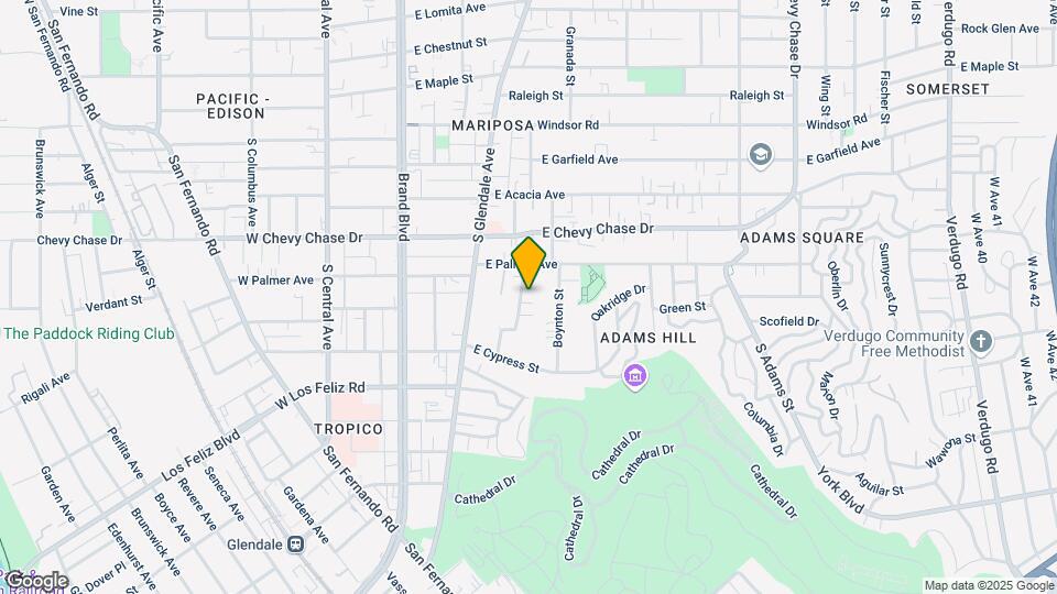 1228 Mariposa St Mapa y Detalles de la Ubicación