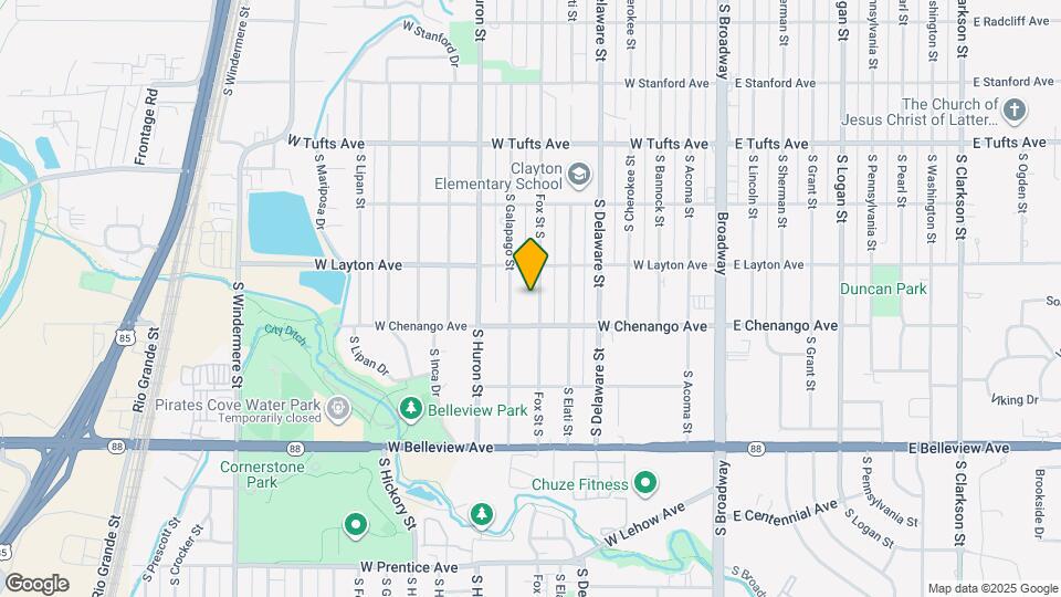 4857-1 S Fox St, Unit Unit 2 Map and Location Details