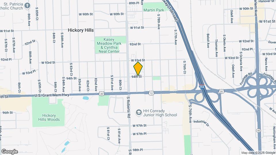 9401 S 79th Ct Map and Location Details