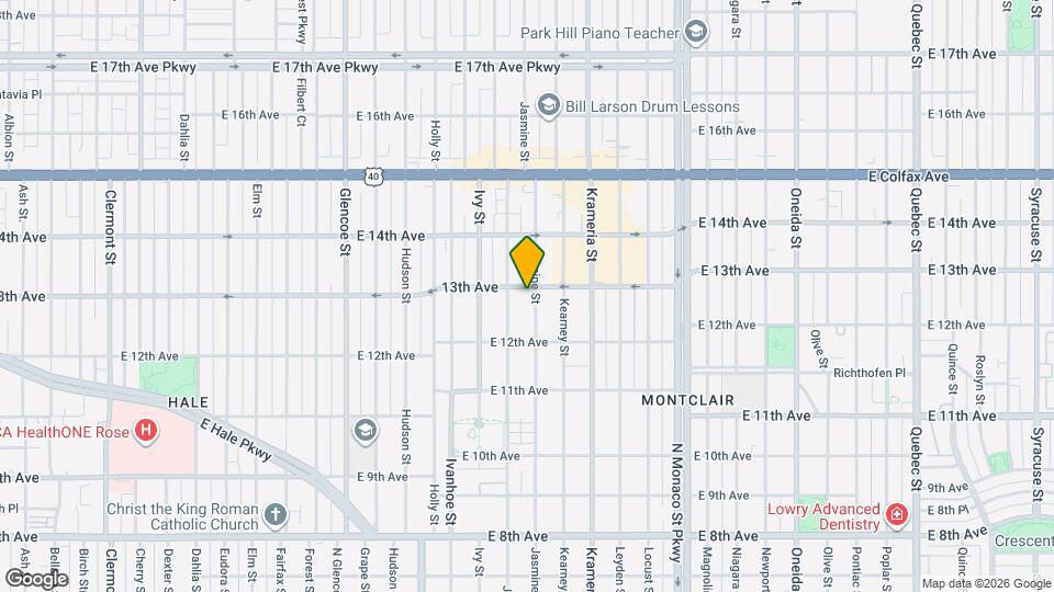1275 Jasmine St Map and Location Details