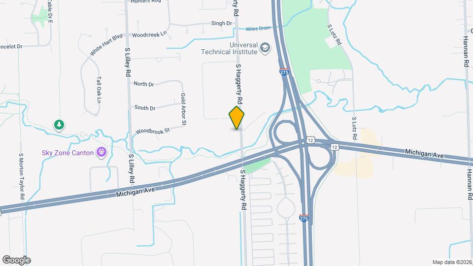 3524 S Haggerty Rd Map and Location Details