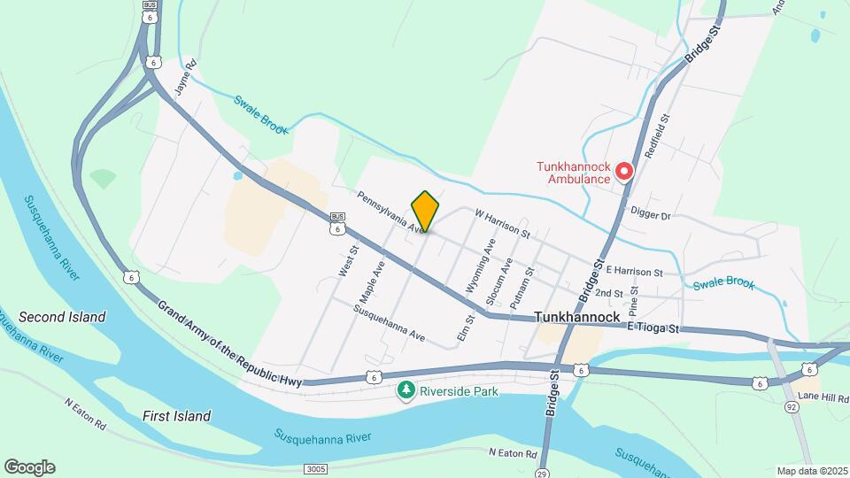 109 Franklin Ave Map and Location Details