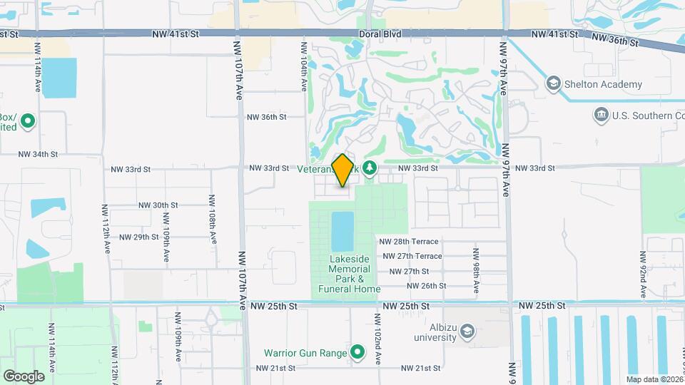 10315 NW 30th Terrace Map and Location Details