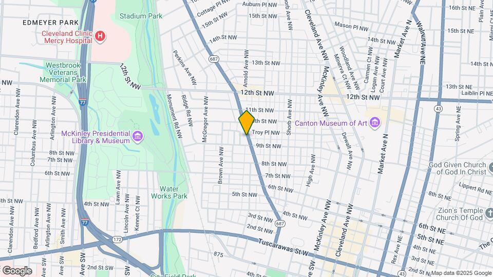 911 Fulton Rd NW Map and Location Details