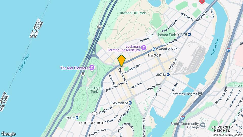 209 Dyckman St Map and Location Details