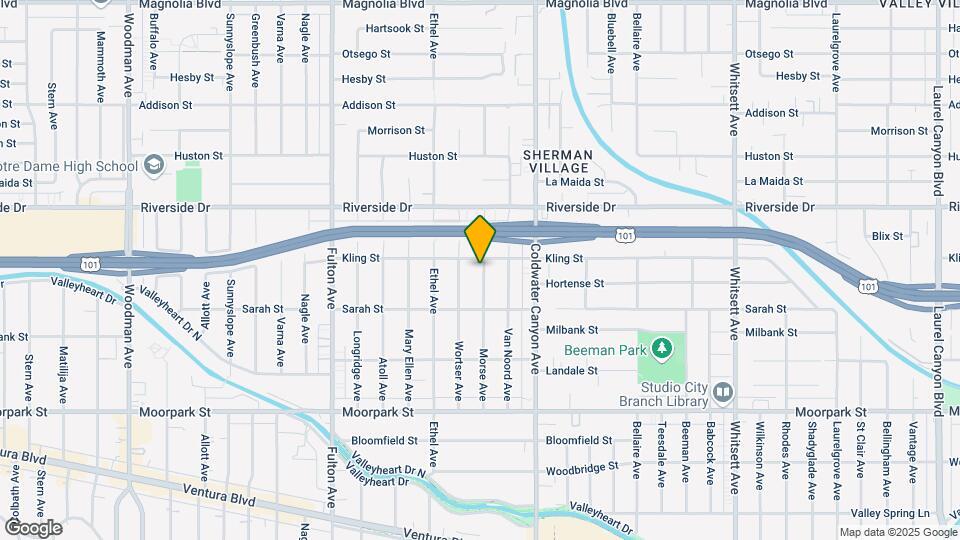 4647 Morse Ave Map and Location Details