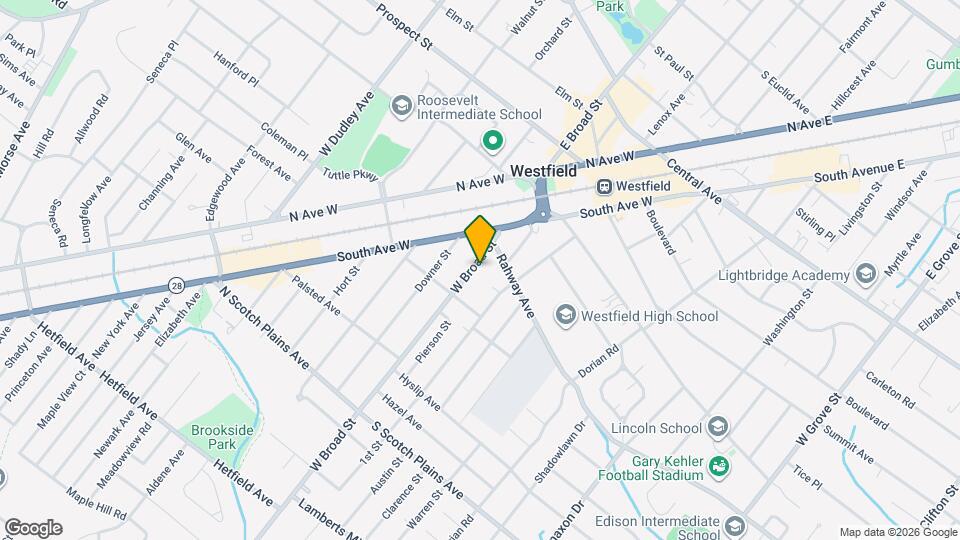 425 W Broad St Map and Location Details