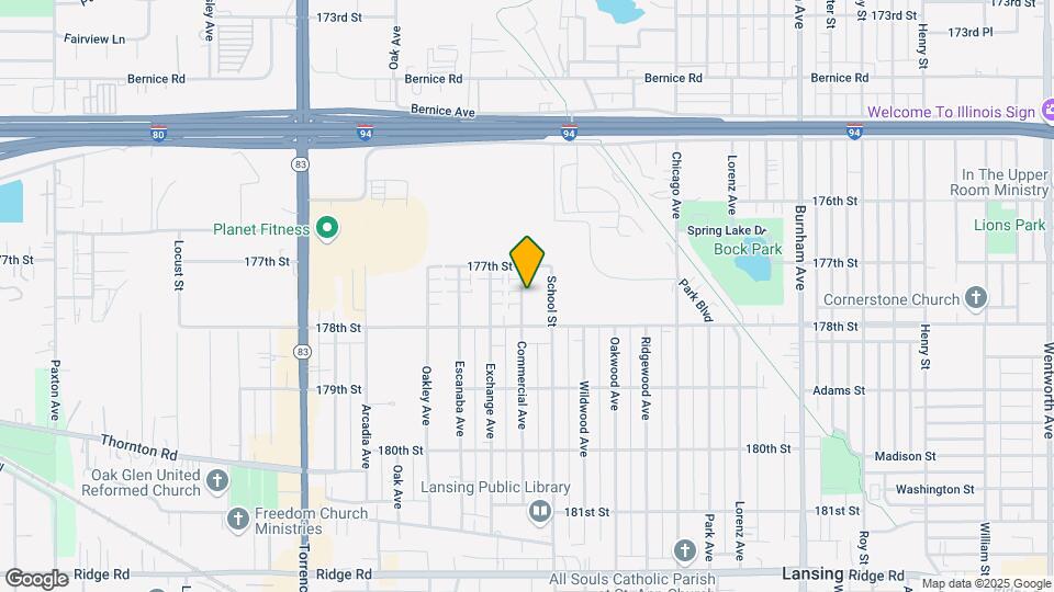 17725 Commercial Ave Map and Location Details