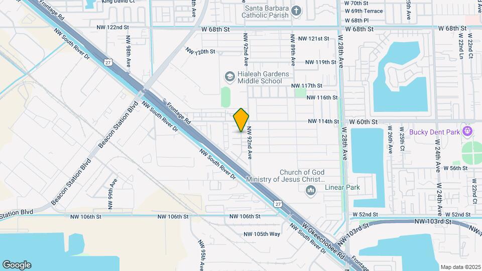 10919 W Okeechobee Rd Map and Location Details