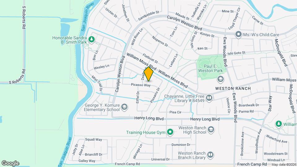 1929 Picasso Way Map and Location Details