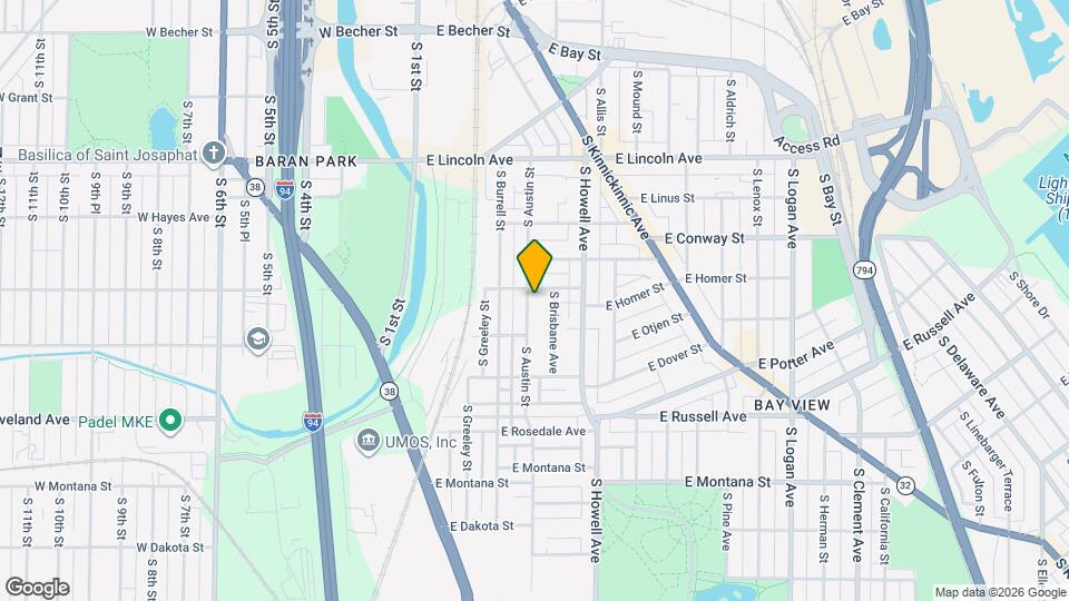 305 E Clarence St Map and Location Details