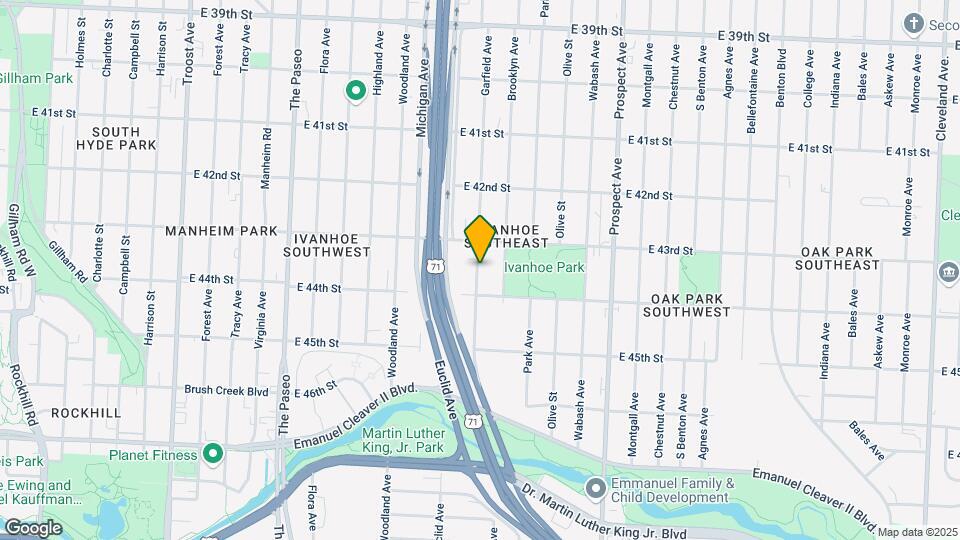 4325 Garfield Ave Map and Location Details