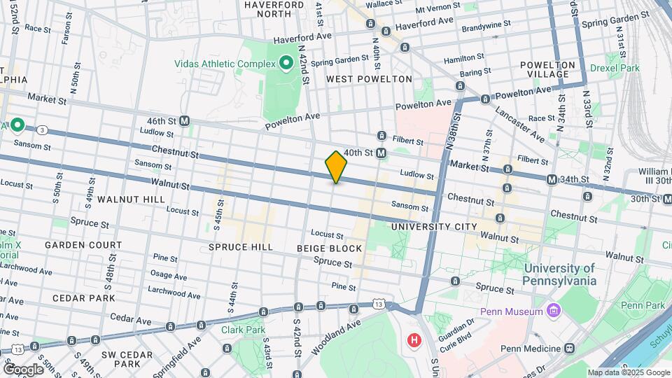 105 S 41st Street Map and Location Details