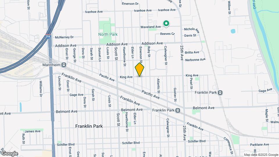 3346 Emerson St Map and Location Details