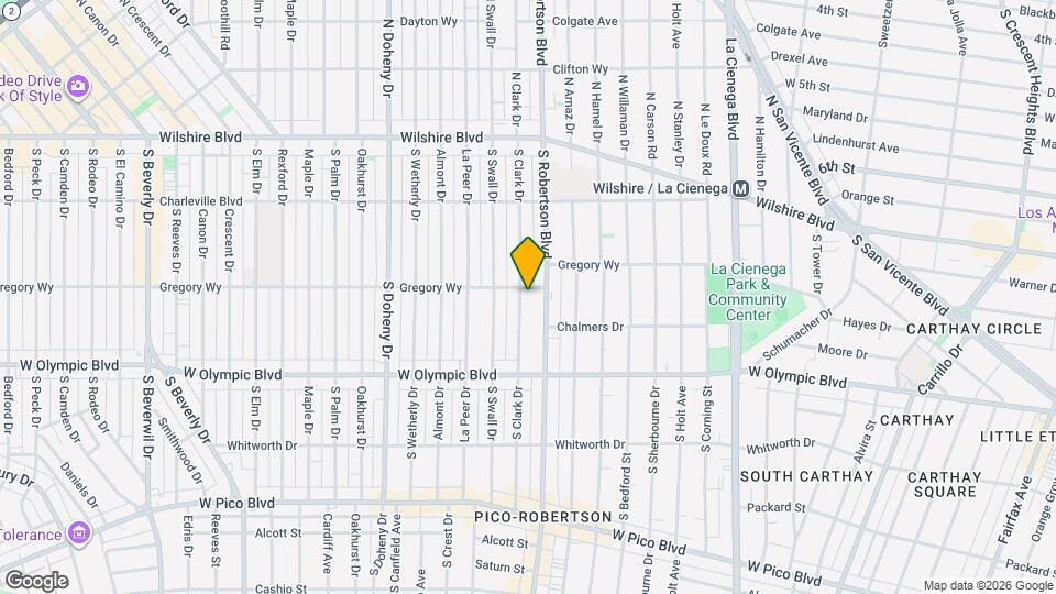 304 S Clark Dr Map and Location Details