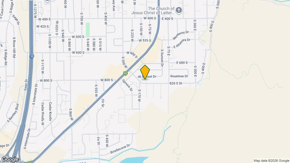 136 W 820 S Map and Location Details