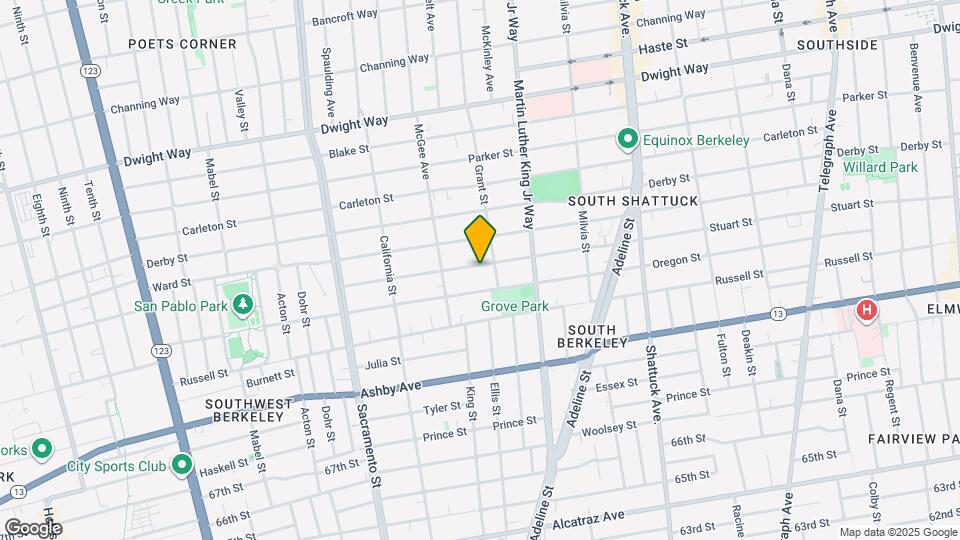 1736 Stuart St, Unit Apt C Map and Location Details