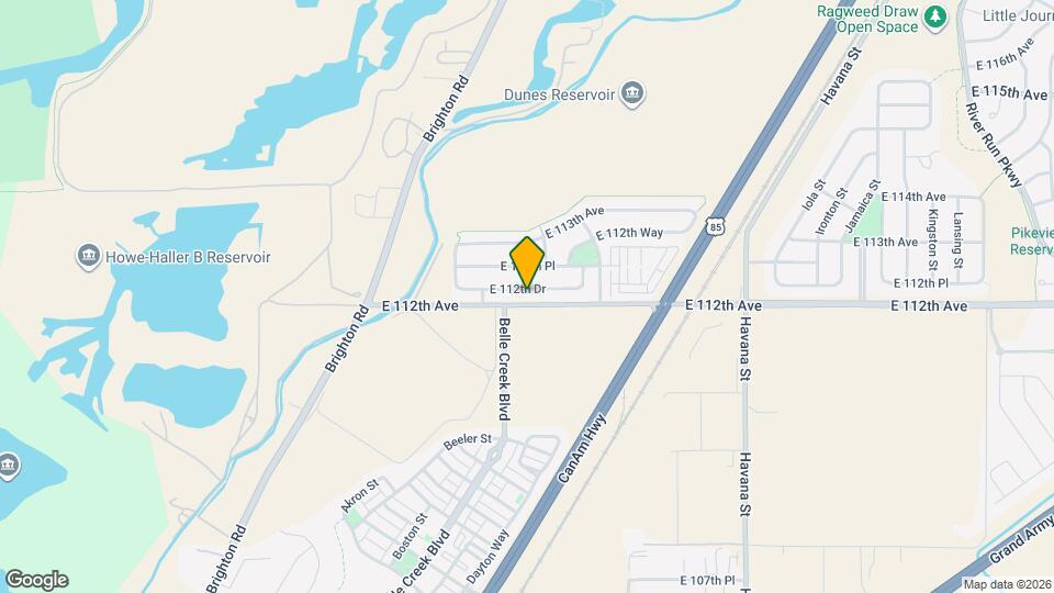 9752 E 112th Dr Mapa y Detalles de la Ubicación